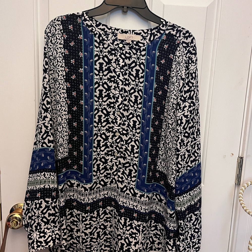 Loft long sleeve tunic, size XL